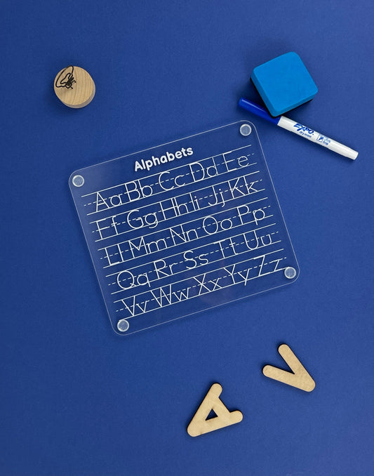 Dry Erase Alphabet Tracing Board
