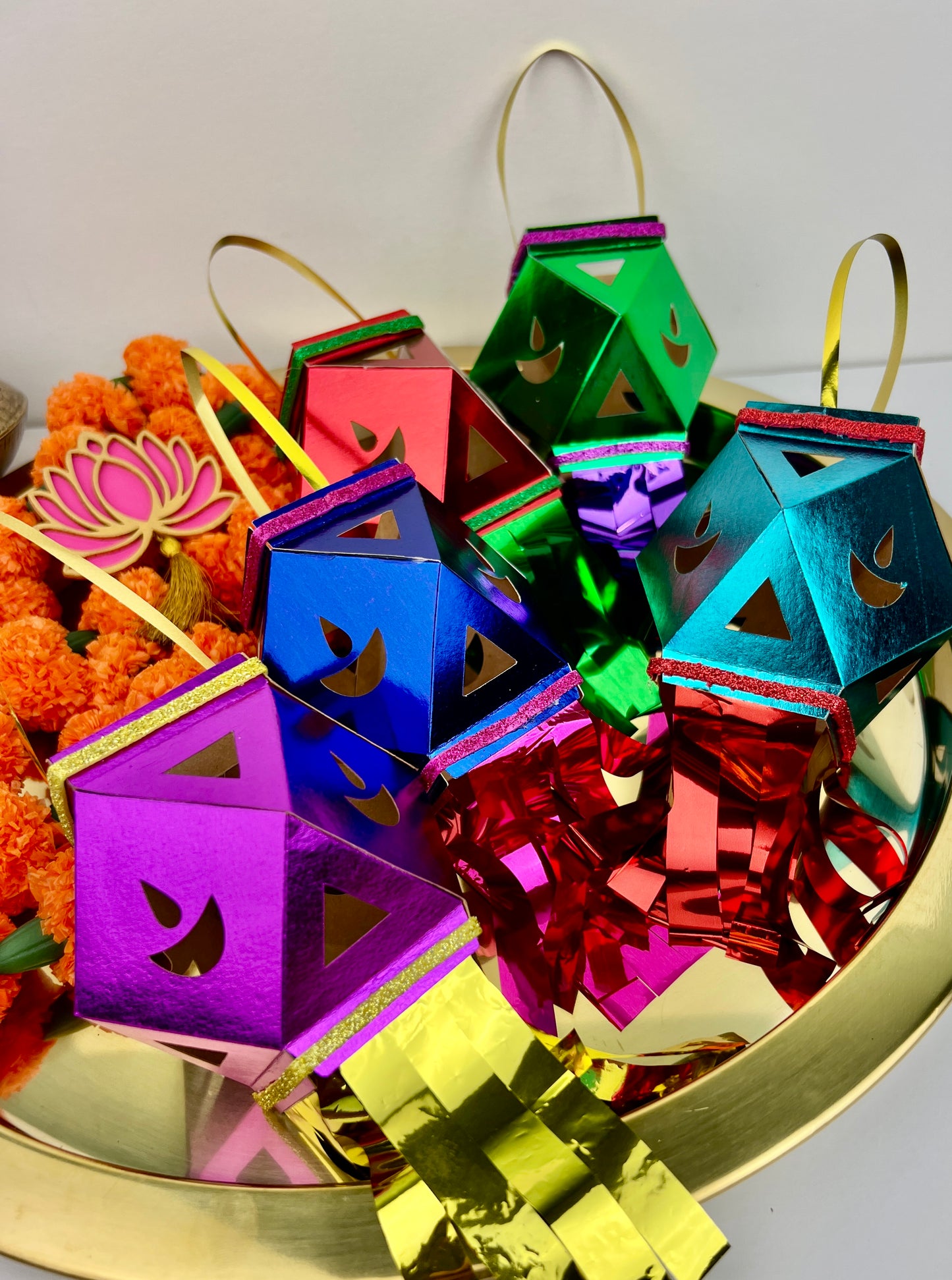 Mini Diwali Lanterns - Royal (Set of 5)