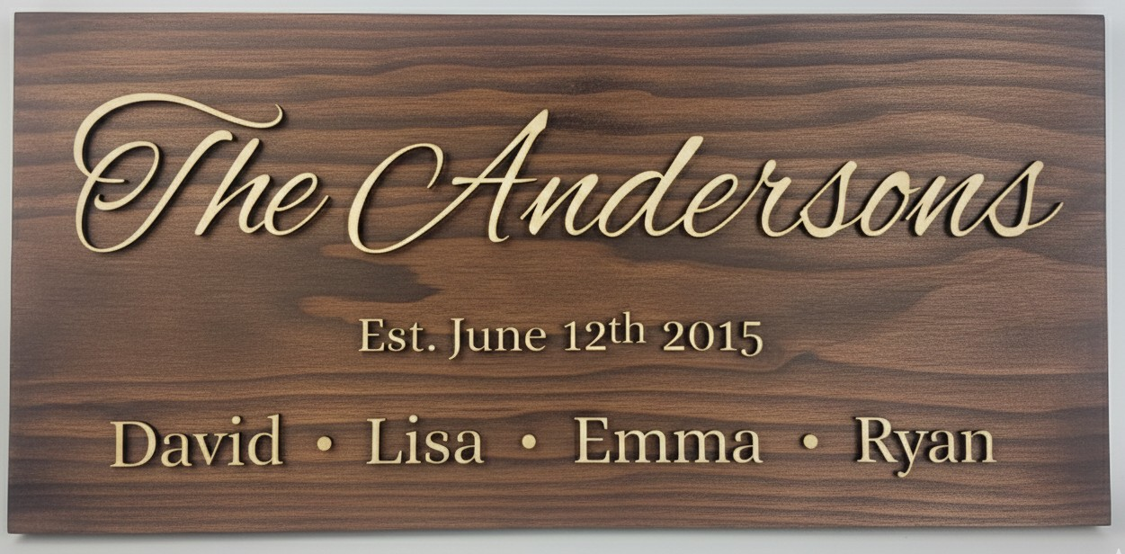 Personalized Family Name Sign – The Perfect Realtor Closing Gift