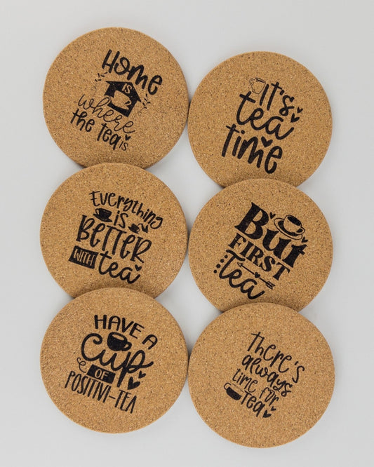 Personalized Tea Lover Coaster Set