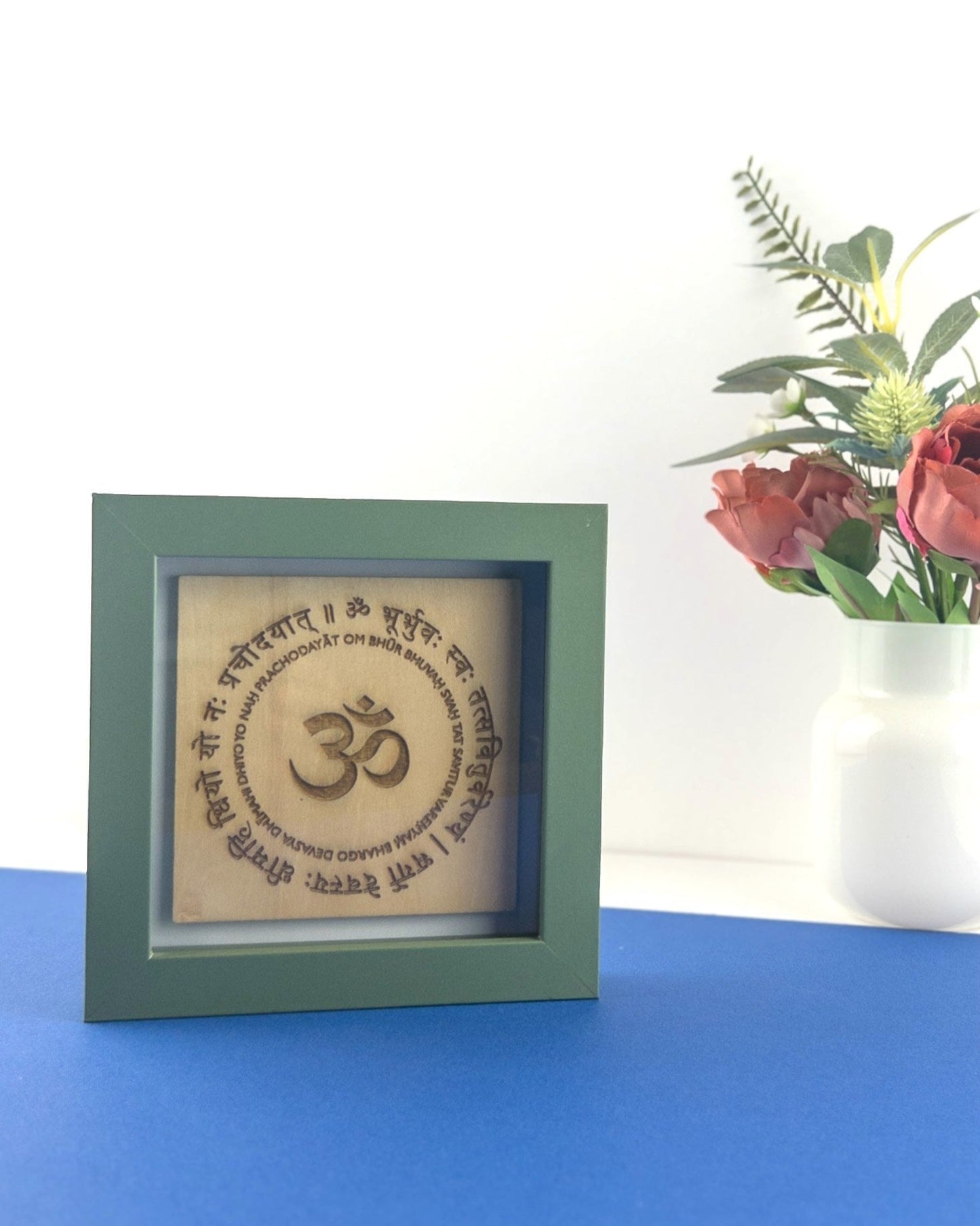 Gayatri Mantra Shadow Box