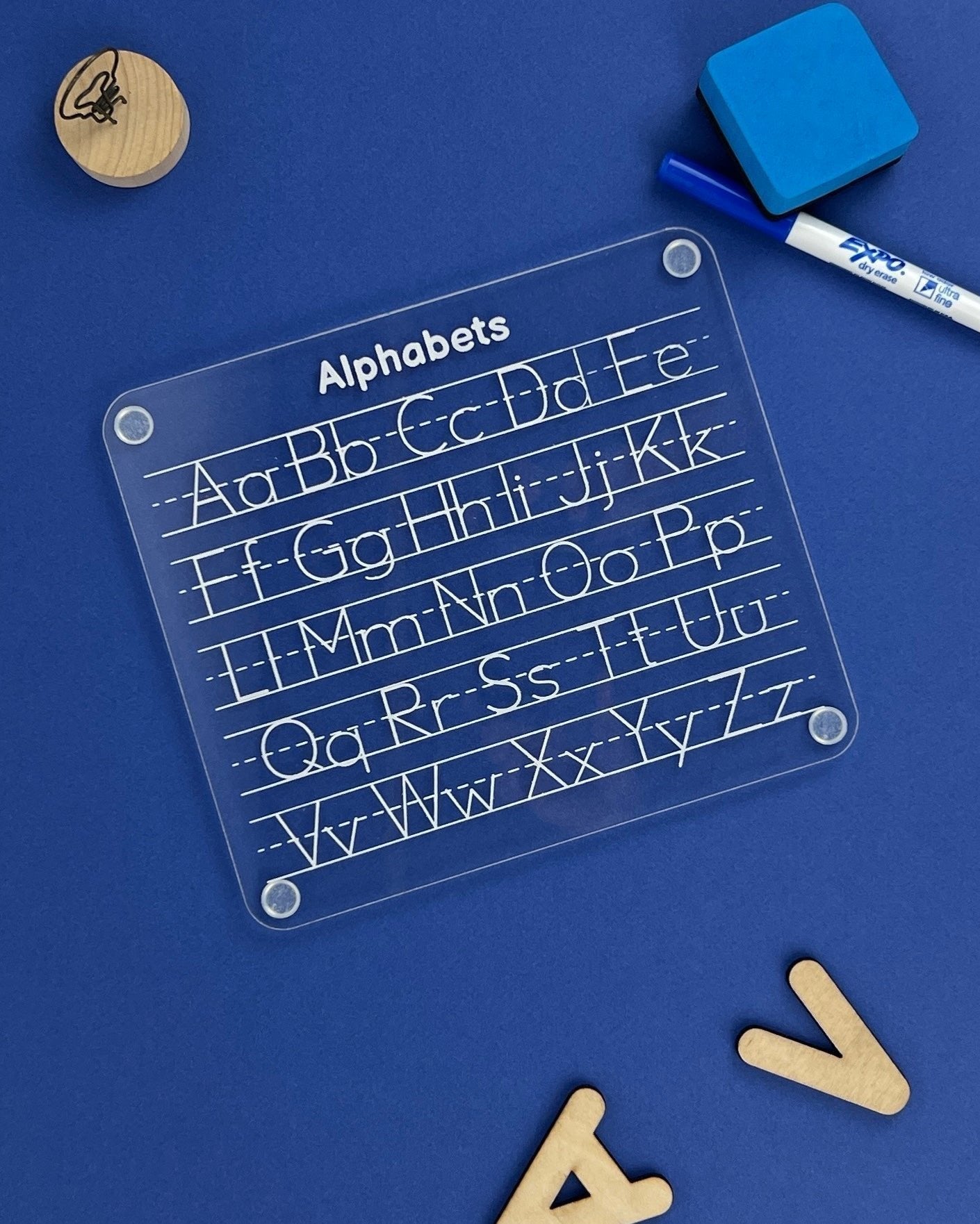 Dry Erase Alphabet Tracing Board