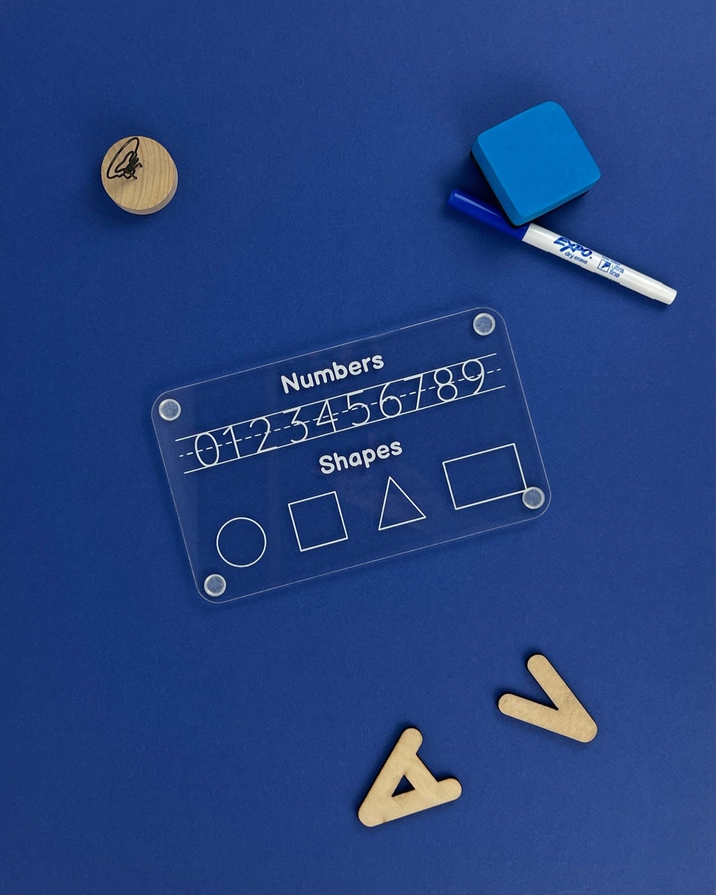 Dry Erasable Numbers and Shapes