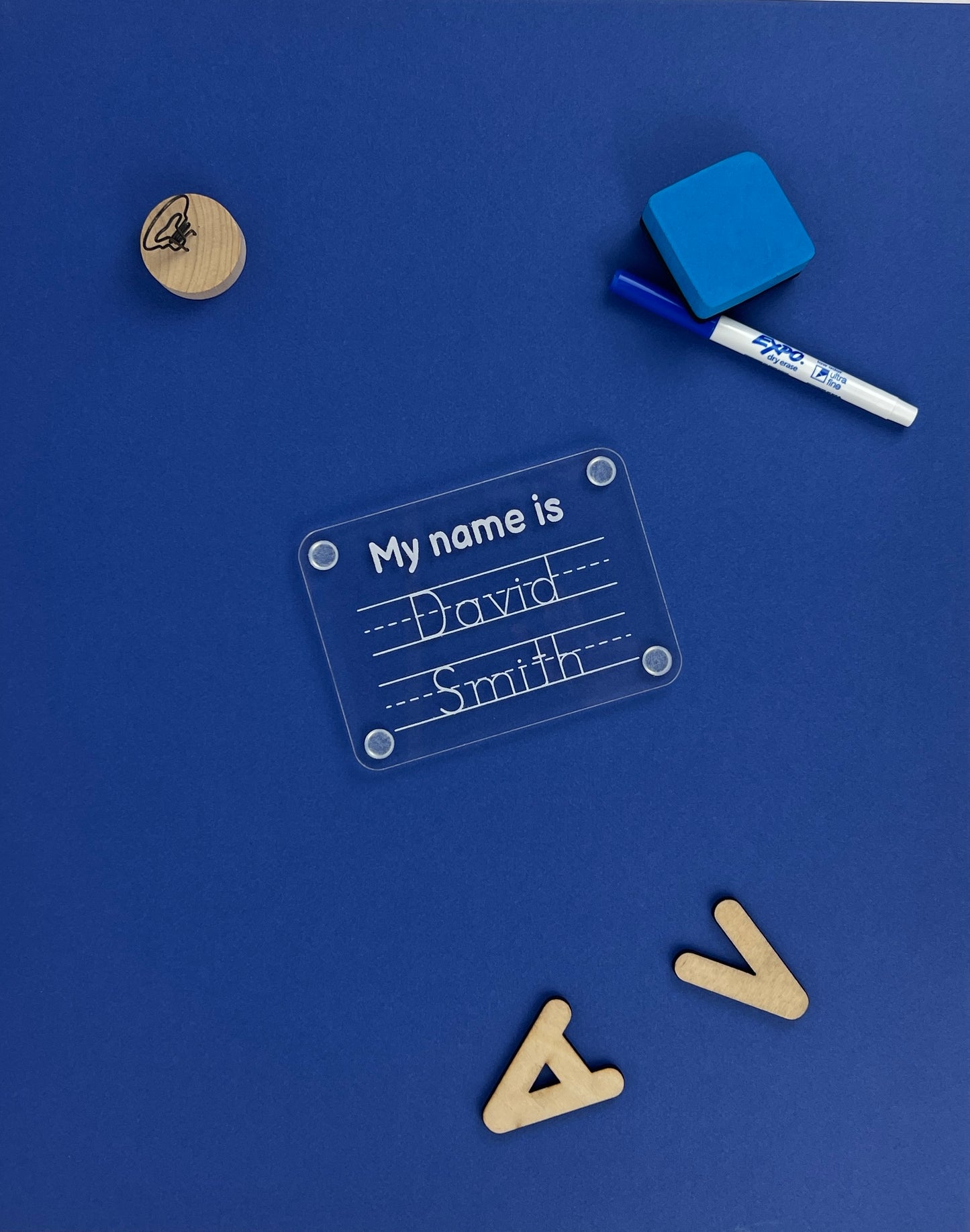 Dry Erasable Numbers, Shapes and Personalized Name Tracing Set