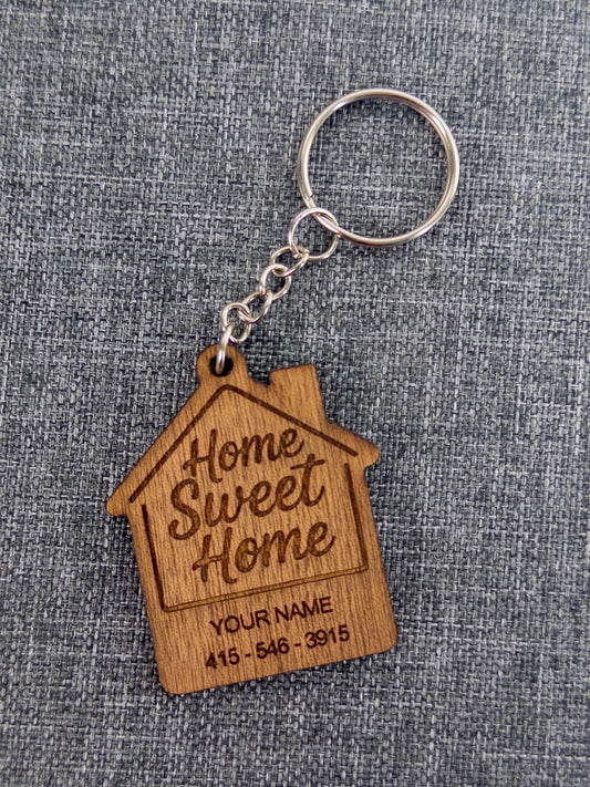 Pack of (25/50) Customized Wooden Keychain