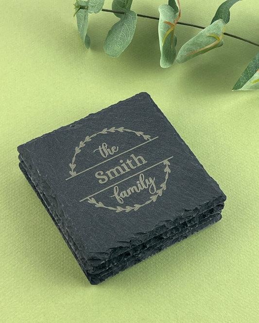 Personalized Slate Coaster (set of 4)