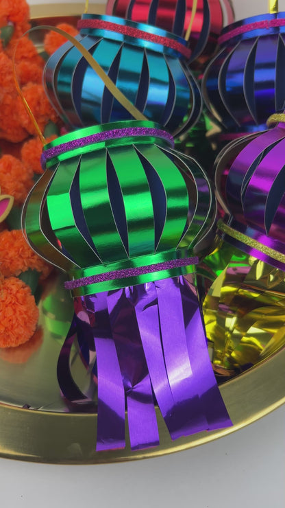 Mini Diwali Lanterns - Deluxe (Set of 5)